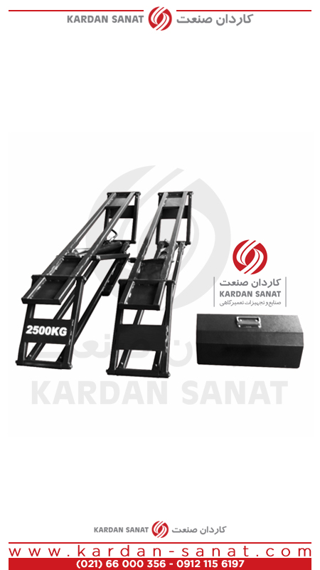 جک قیچی کوتاه 2.5 تن پولی